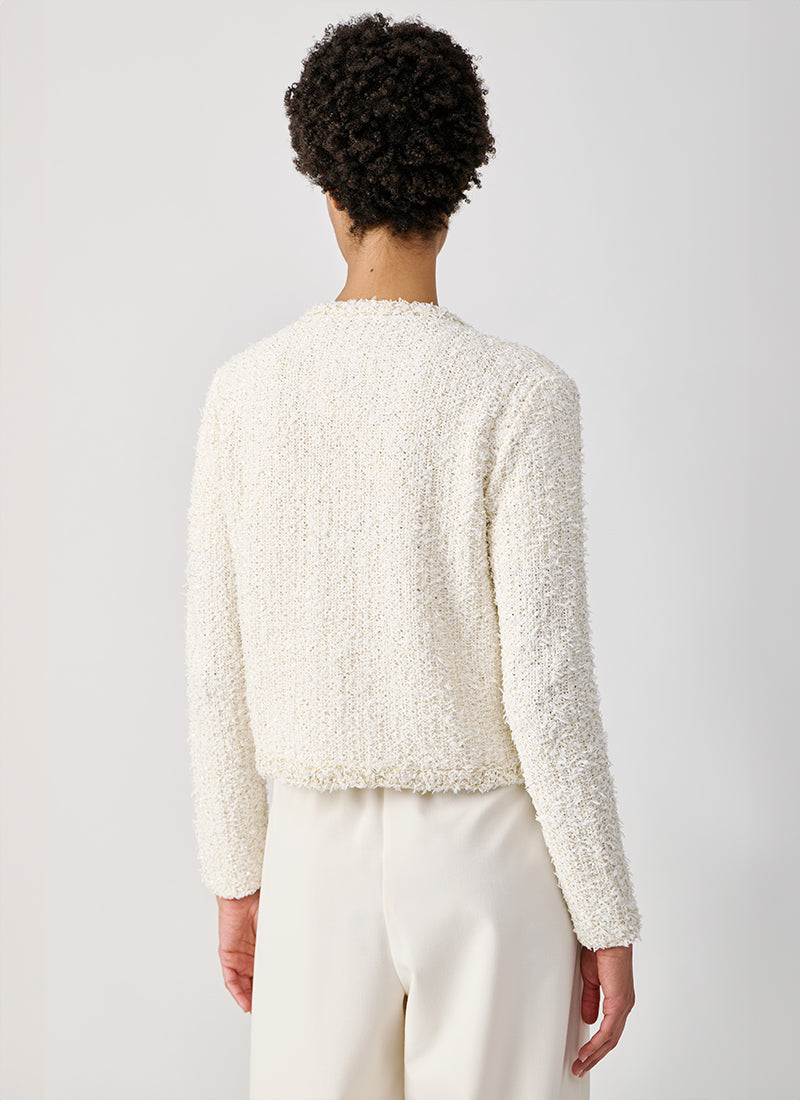 Fabiana Filippi Tweed Cropped Cardigan