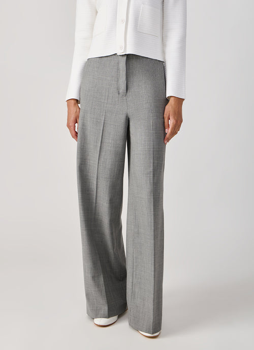 Fabiana Filippi Bi-Stretch Wool Wide Leg Trouser