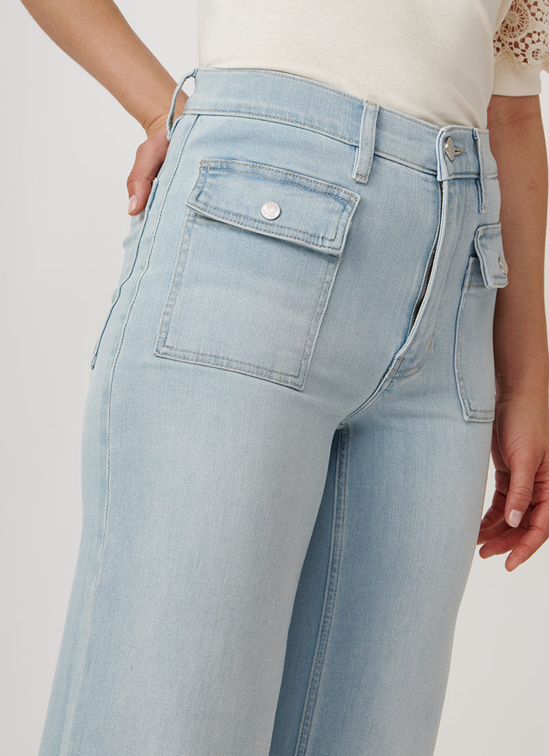 Frame The 70s Patch Pocket Crop Straight