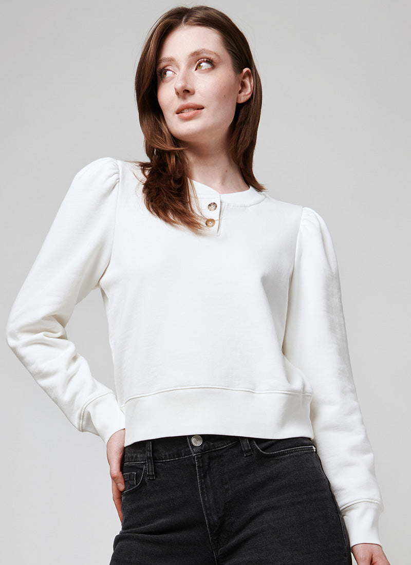 Frame Femme Henley Sweatshirt | ANDREWS – Andrews