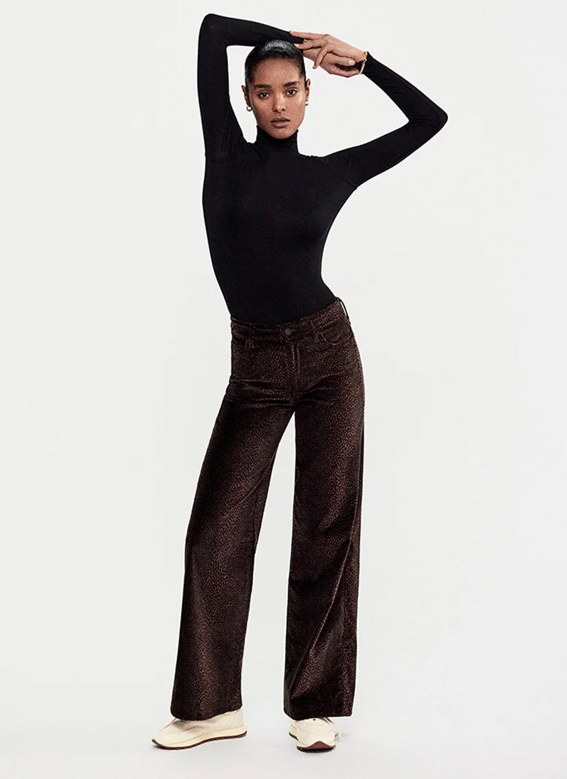 Frame Lurex Turtleneck Top