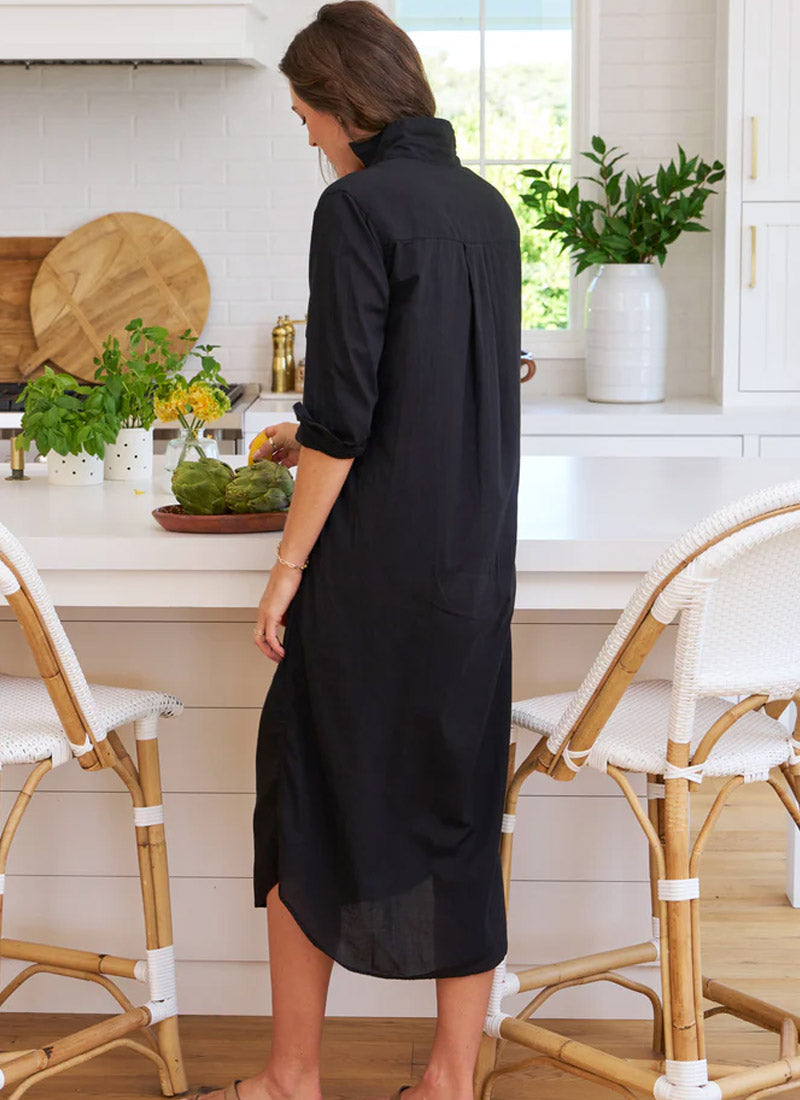 Frank & Eileen Rory Organic Voile Maxi Shirtdress