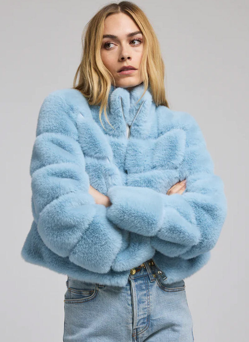 Generation Love Tala Faux Fur Bomber