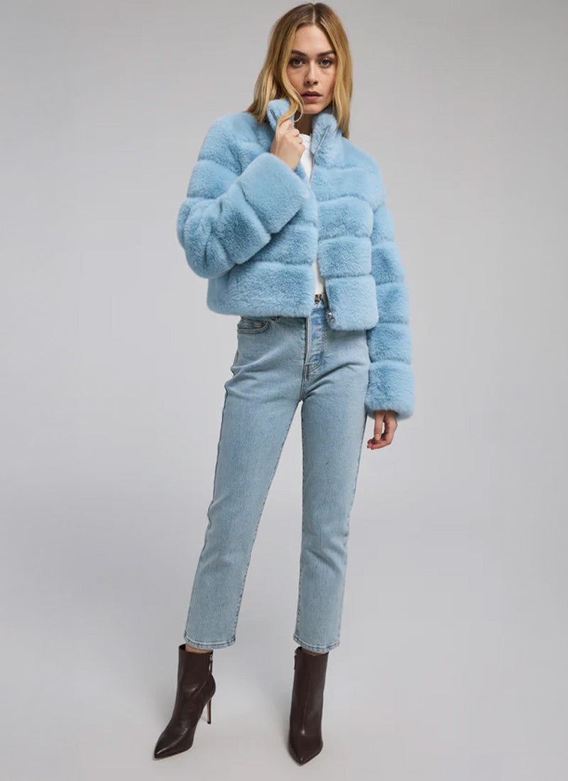 Generation Love Tala Faux Fur Bomber