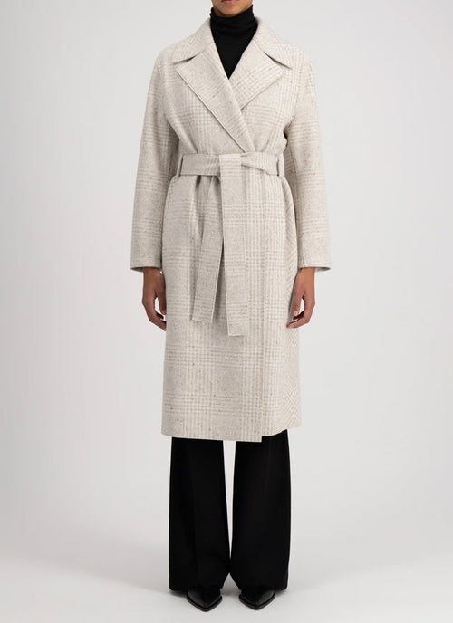 Harris Wharf London Belted Double-Breasted Wool and Silk-Blend Coat