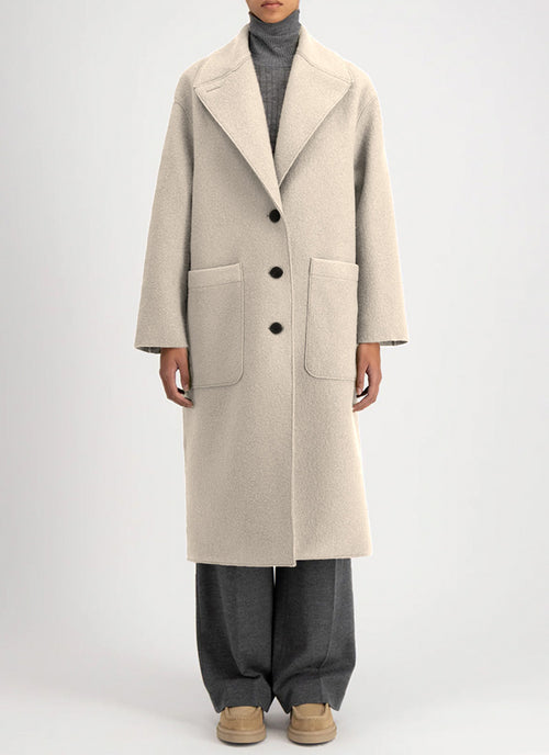 Harris Wharf London Boiled Wool Great Coat