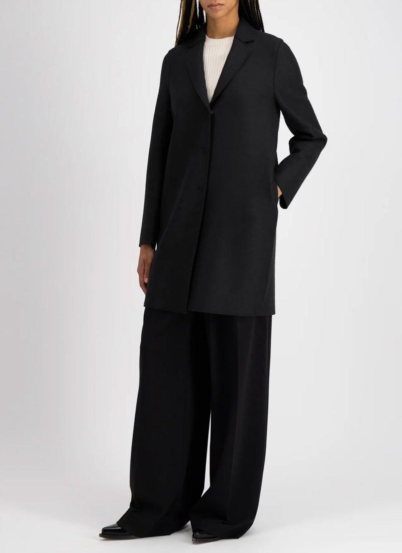 Harris Wharf London Cocoon Pressed Wool Coat