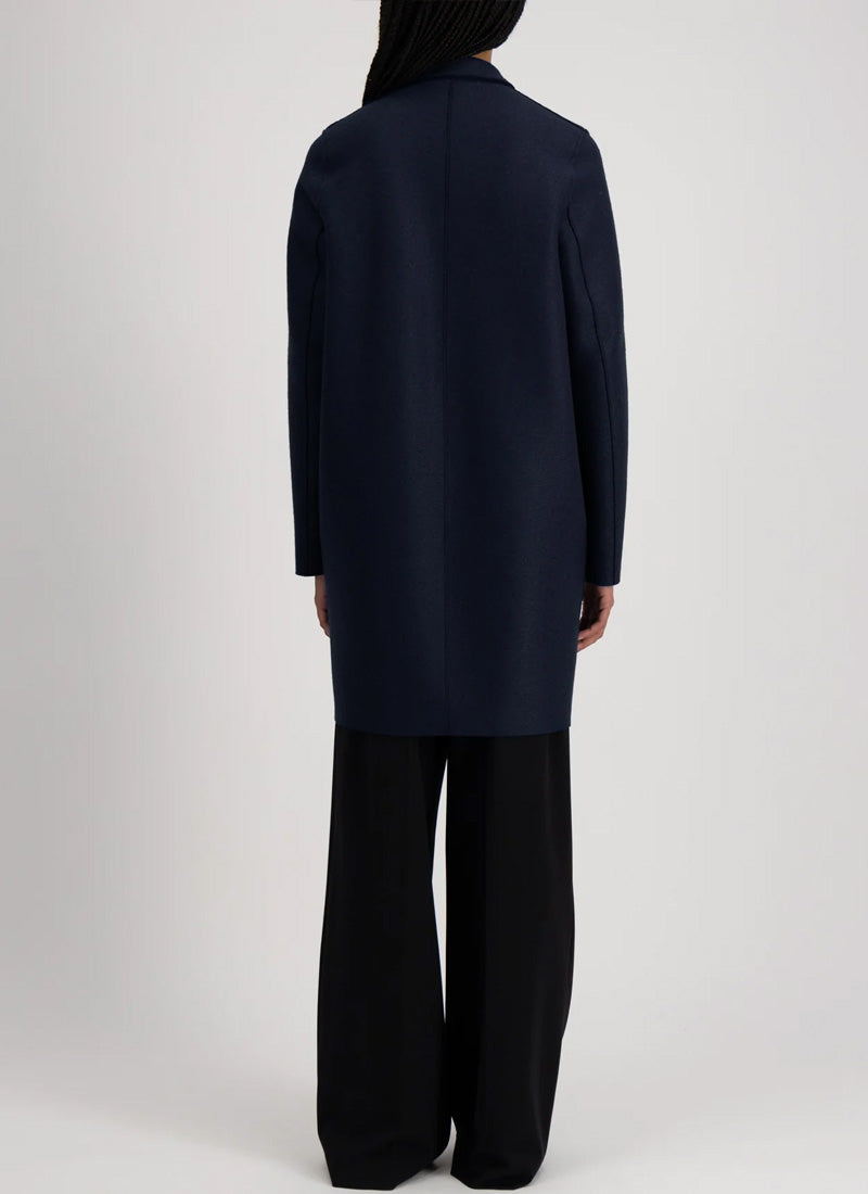 Harris Wharf London Cocoon Pressed Wool Coat