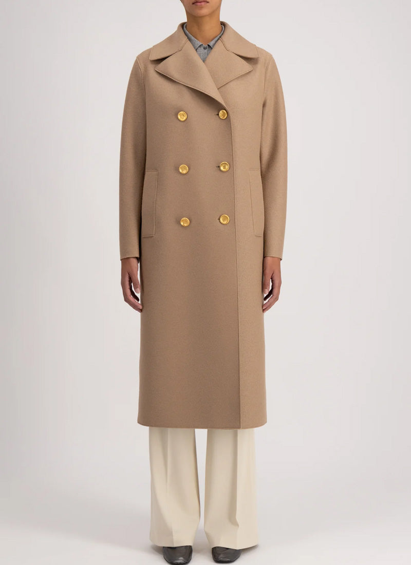 Military Pressed Wool Coat