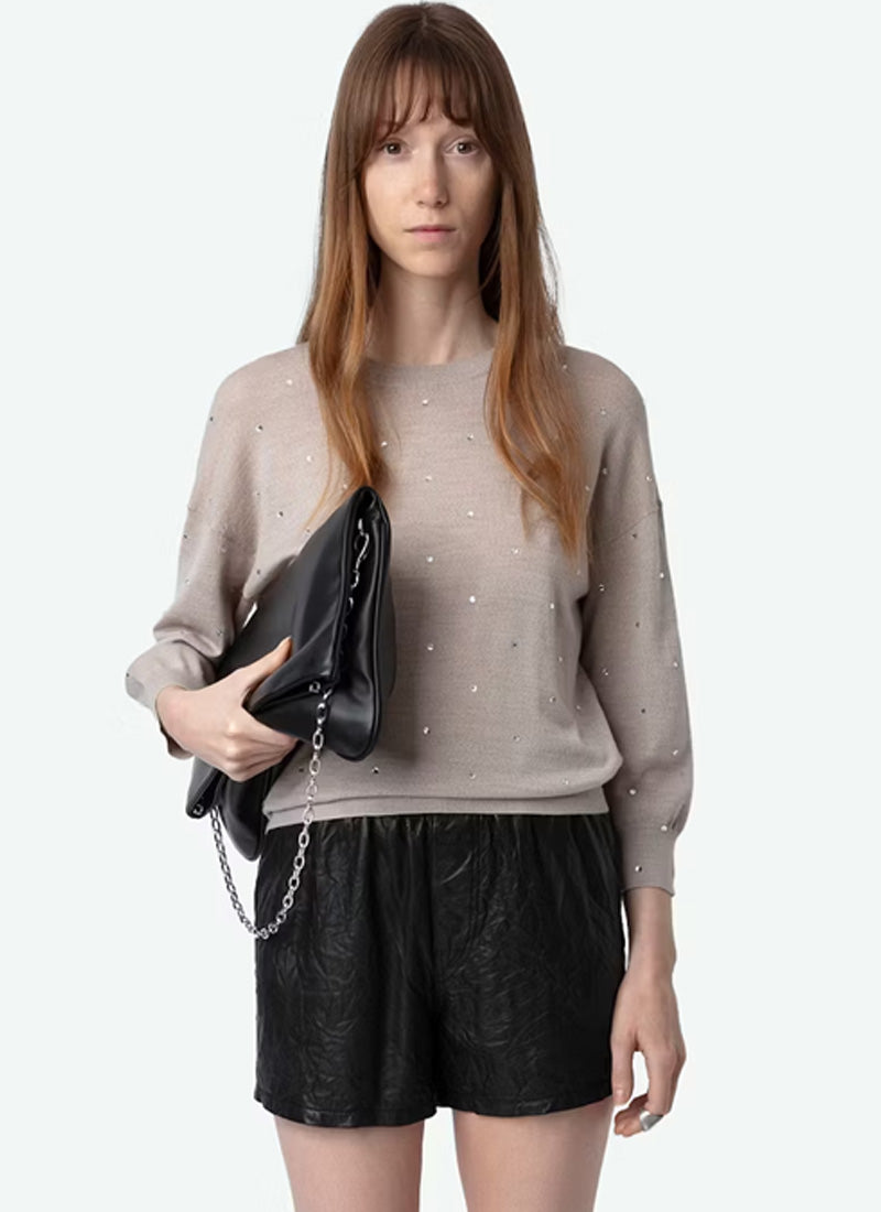 Zadig & Voltaire Kansy Diamanté Merino Wool Sweater