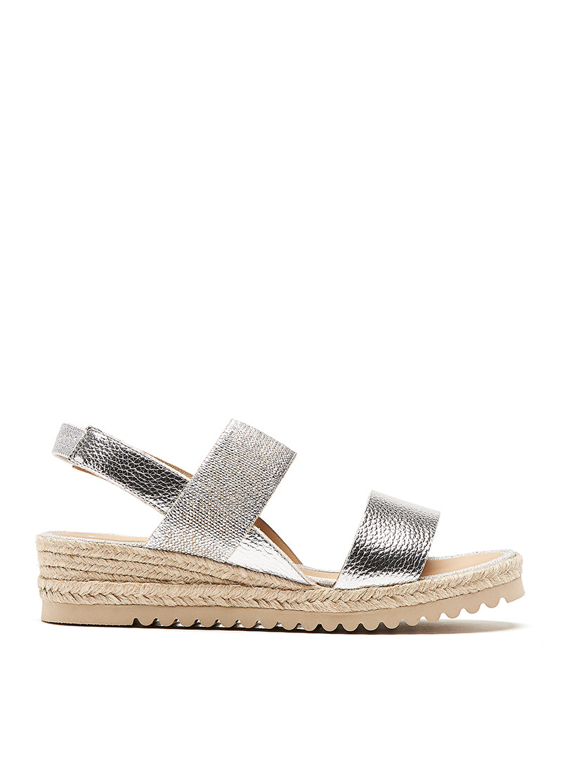 La Canadienne Casablanca Metallic Wedge Sandal