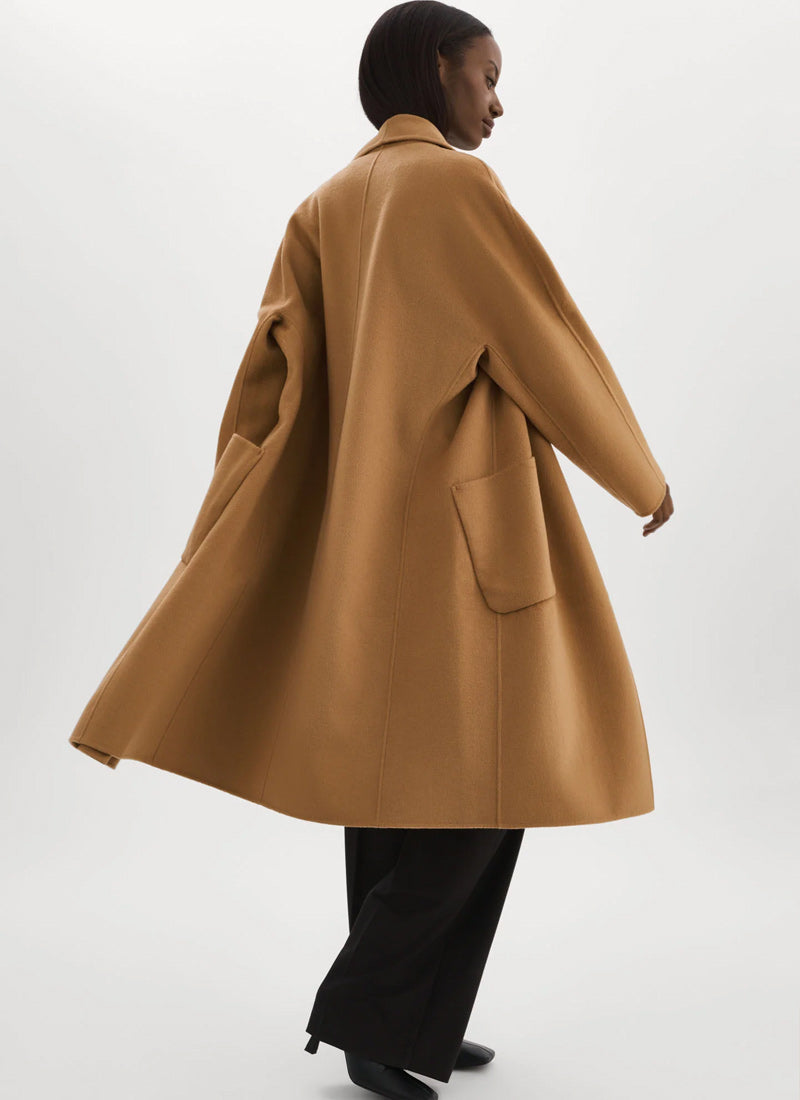 LAMARQUE Thara Shawl Collar Wool Coat