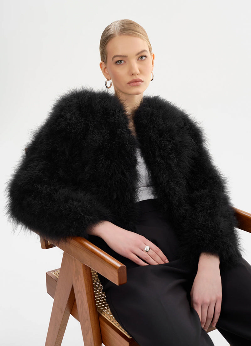 Lamarque Deora Feather Jacket