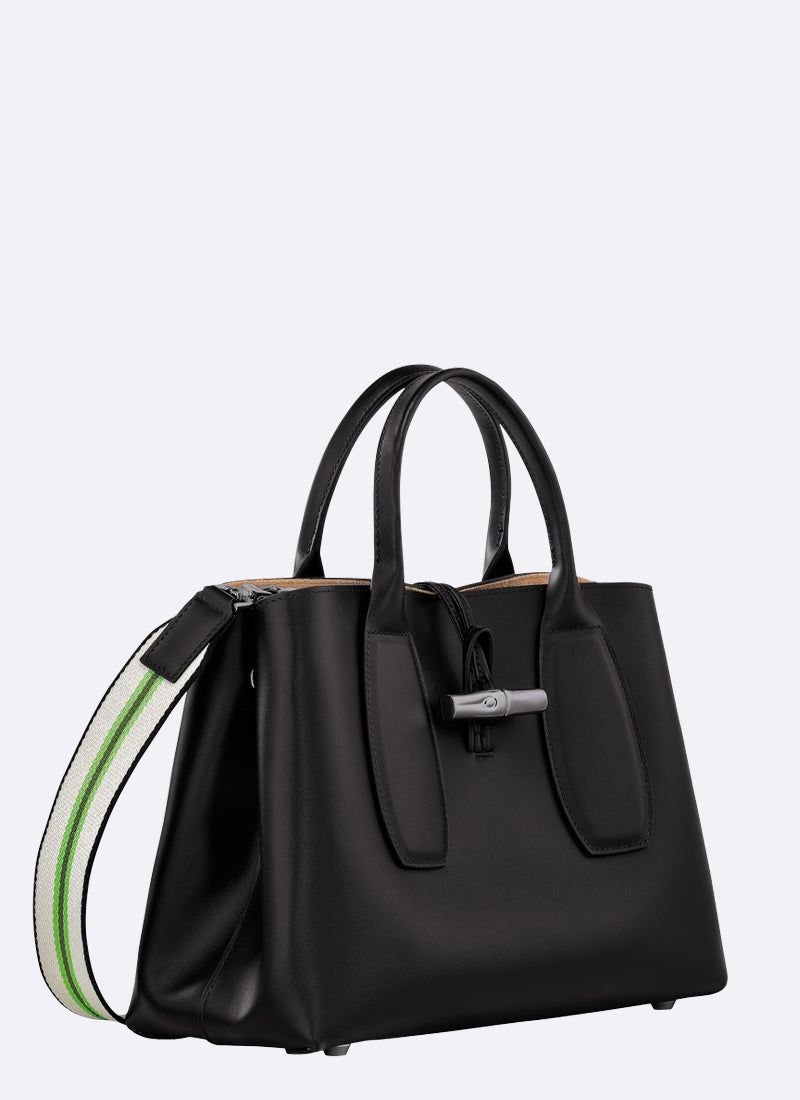 Longchamp medium roseau leather tote sale