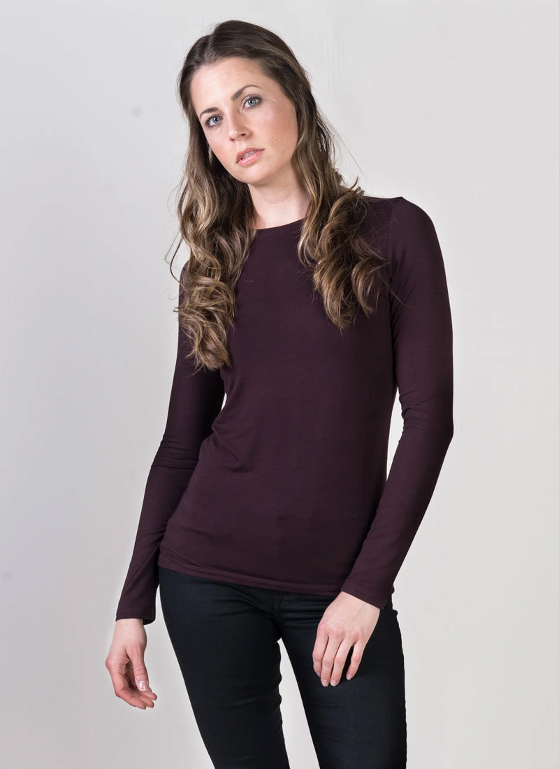 Majestic Soft Touch Long Sleeve Crew Neck