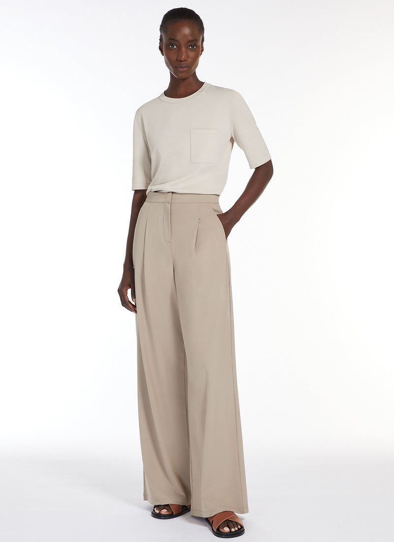 Max Mara Leisure Bonn Technical Jersey Fluid Trouser