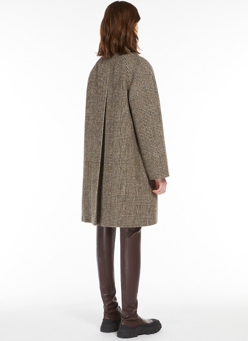 Max Mara Weekend Pitone Tweed Wool Midi Coat