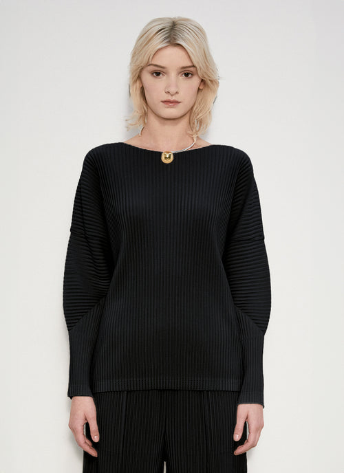 MEIMEIJ Plissee Long Sleeve Top