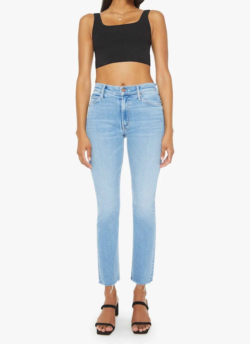 Mid Rise Dazzler Ankle Fray Jeans MOTHER Andrews