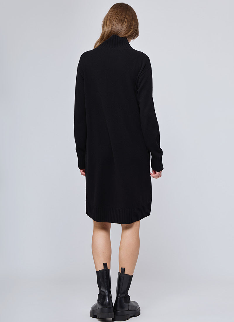 NOTSHY Cashmere Long-Sleeve Mock Neck Sweater Dress