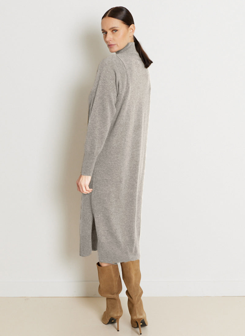 Notshy Cashmere Turtleneck Sweater Midi Dress