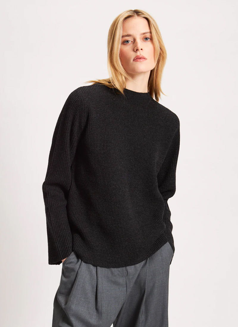 Patrick Assaraf Merino Mock Neck Sweater