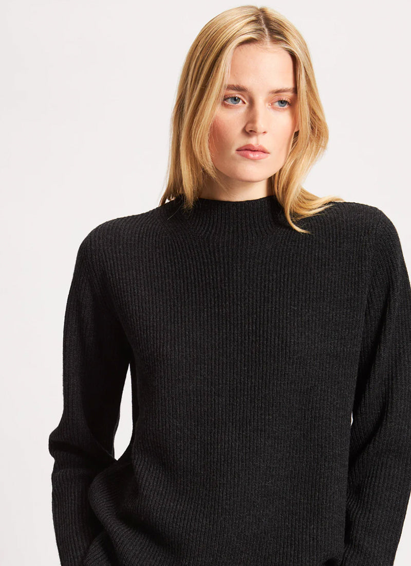 Patrick Assaraf Merino Mock Neck Sweater