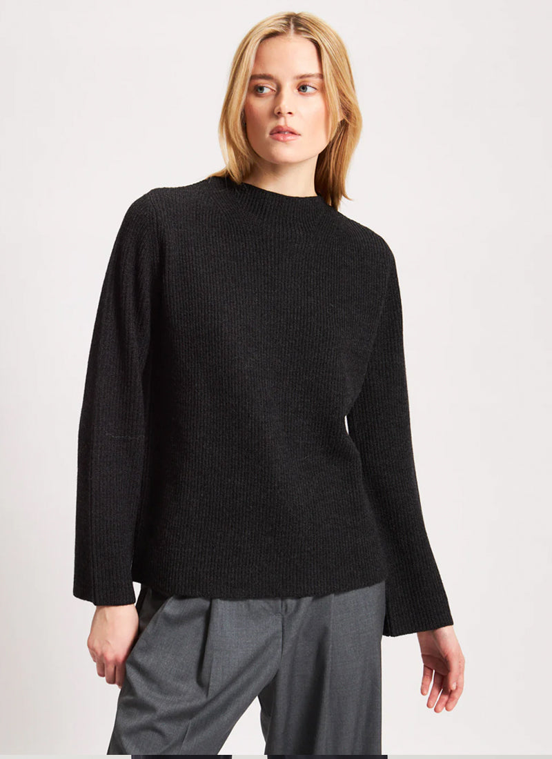 Patrick Assaraf Merino Mock Neck Sweater