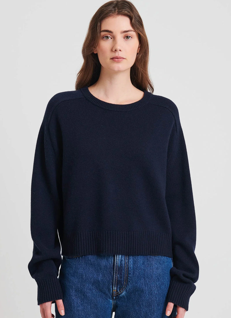 Nano Cashmere Raglan Crew Neck