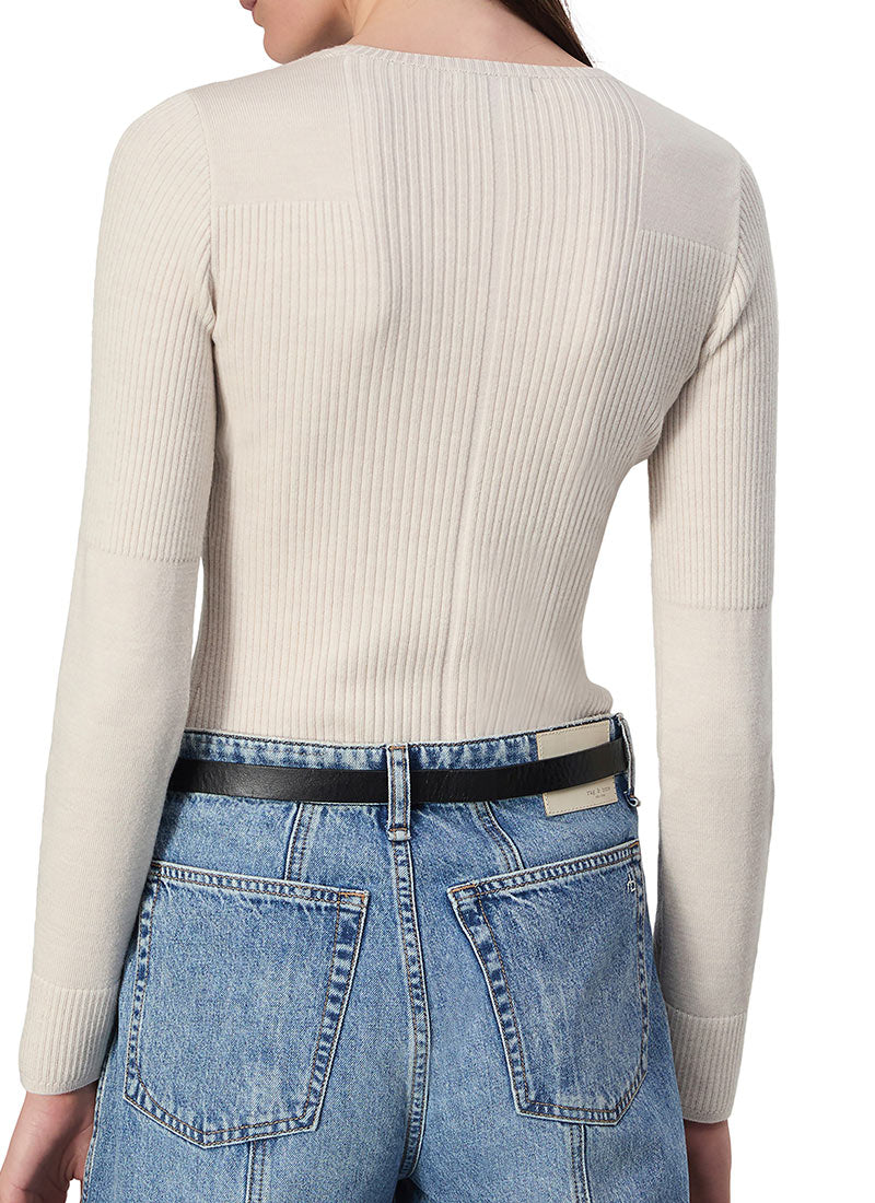 rag & bone Audrina Off-White Crew