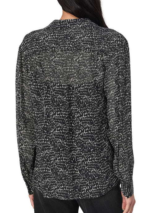 rag & bone Emmy Abstract Printed Silk Top