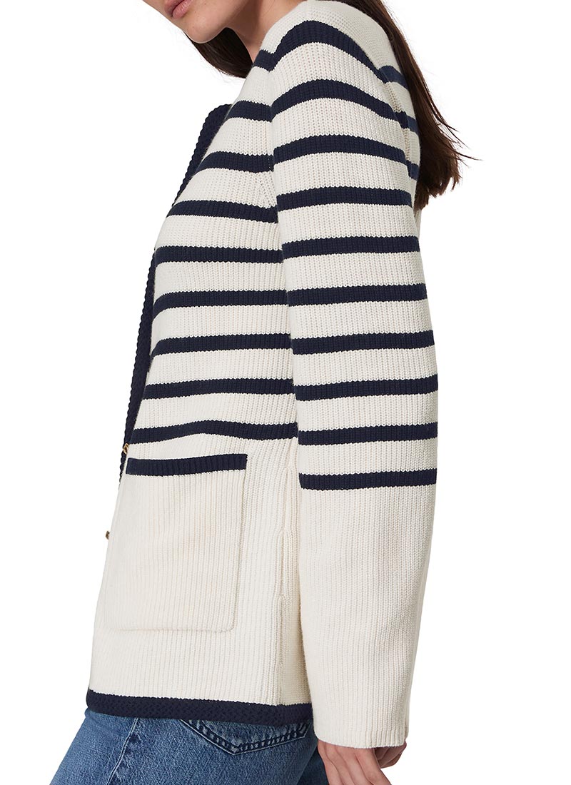 rag & bone Nancy Long Stripe Cardigan