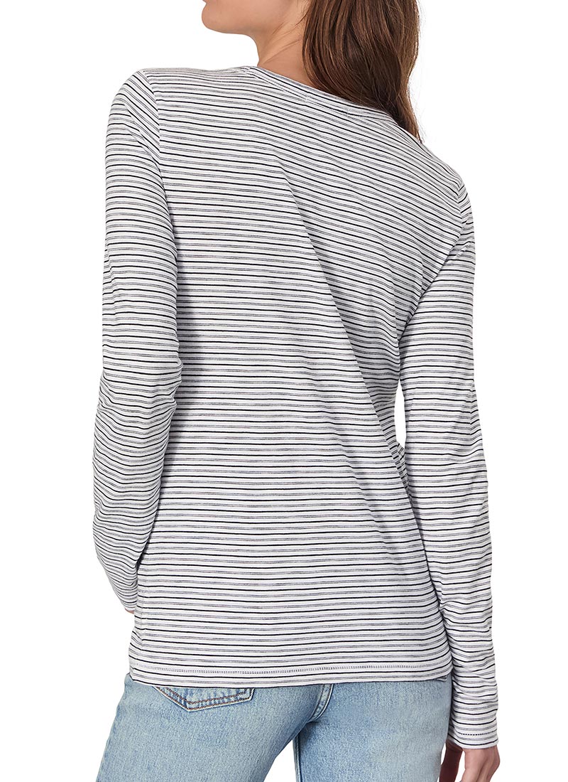 rag & bone The Slub Striped Long-Sleeve T-Shirt