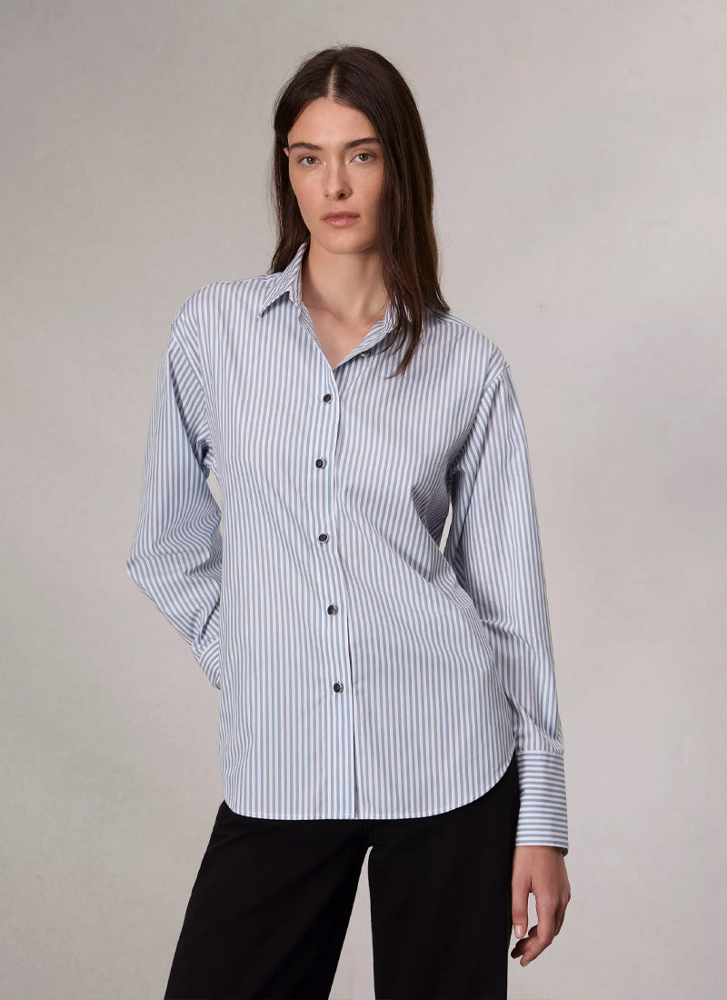 rag & bone Eve Stripe Poplin Shirt