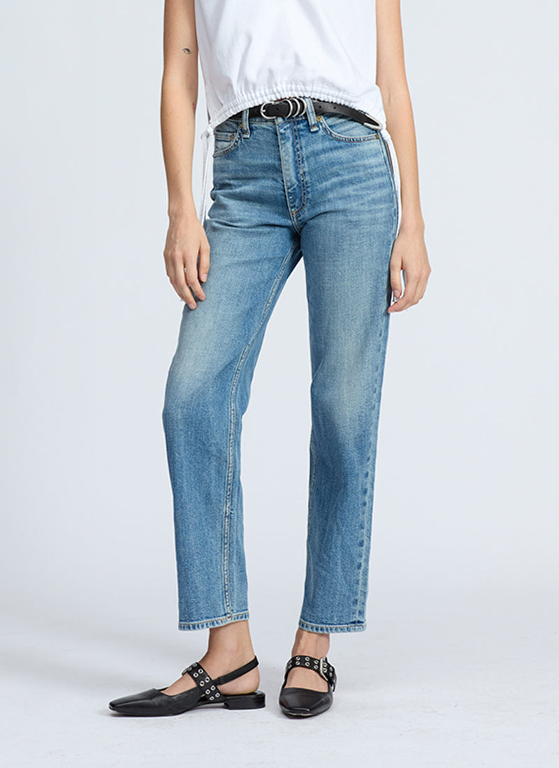 Harlow Mid-rise Ankle Straight Leg Jeans by rag & bone Andrews