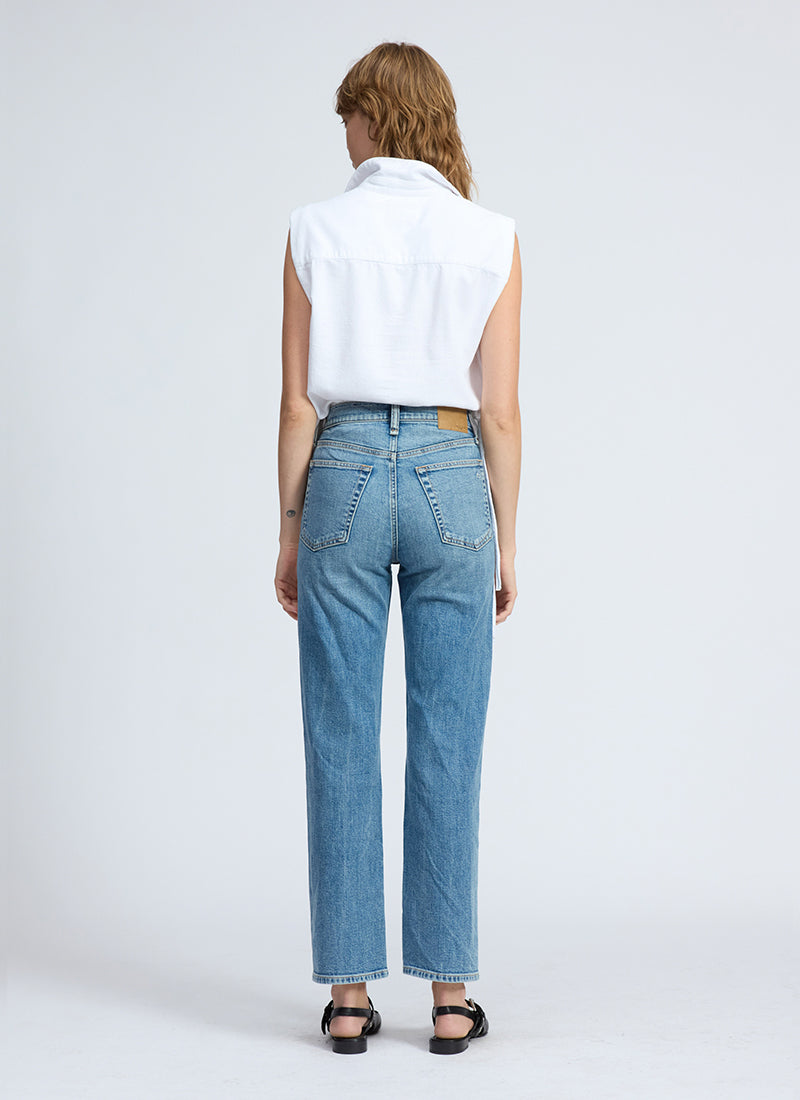 Harlow Mid-rise Ankle Straight Leg Jeans by rag & bone Andrews