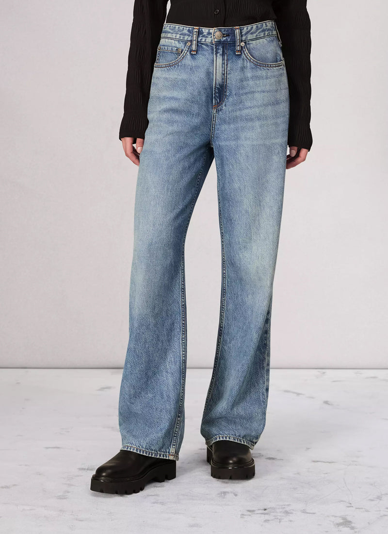 rag & bone Featherweight Logan Wide-Leg Jeans