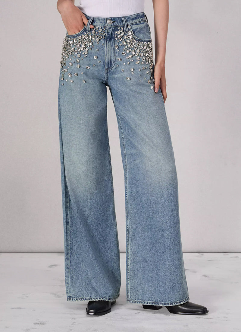 rag & bone Featherweight Sofie Wide Leg Jeans