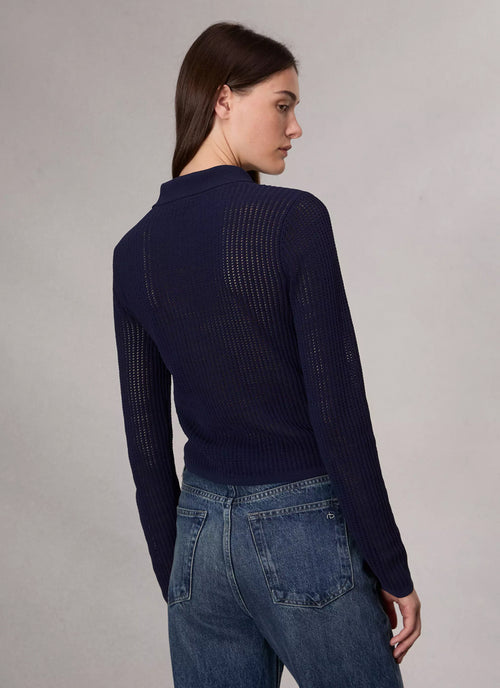  Viola Long Sleeve Polo by rag & bone Andrews 