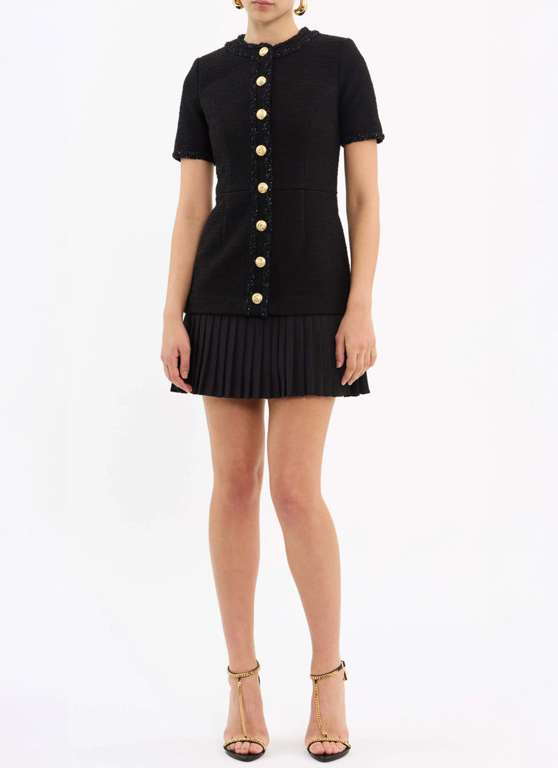 Rebecca Vallance Margo Short-Sleeve Mini Dress