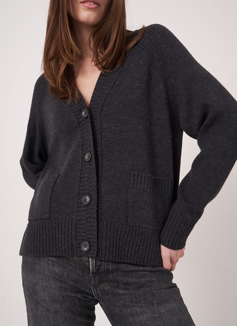 V-Neck Merino Cardigan