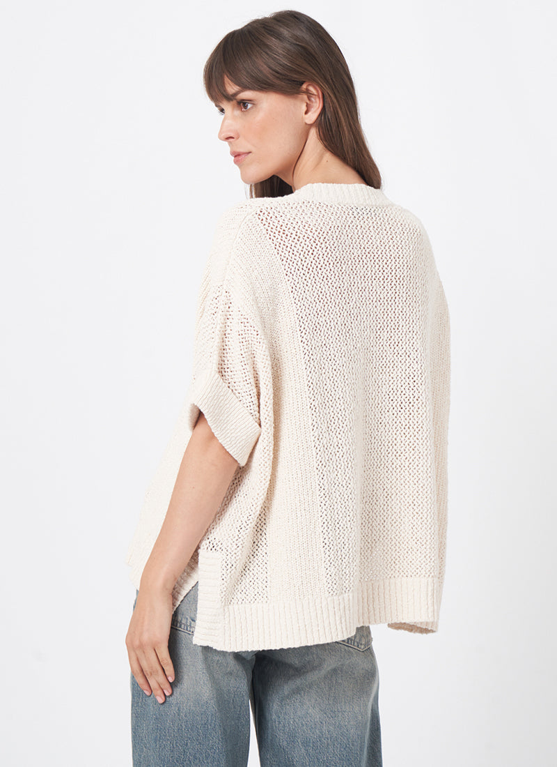 Repeat Cashmere Mid Sleeve Knitted Cardigan