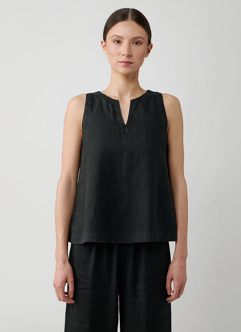 Rosso35 Sleeveless Linen Top