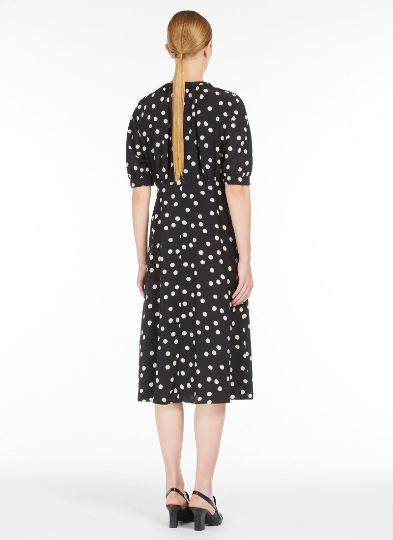 'S Max Mara Demetra Printed Crêpe de Chine Midi Dress