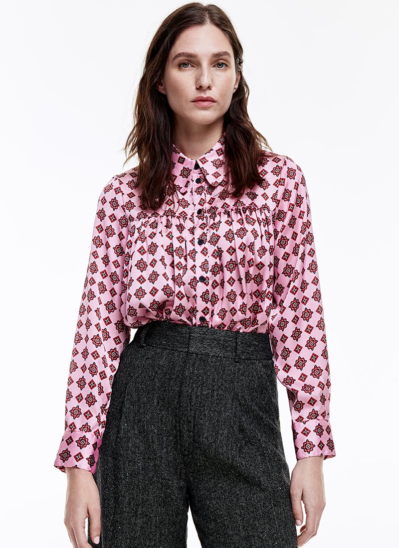 Smythe Classic Shirred Blouse