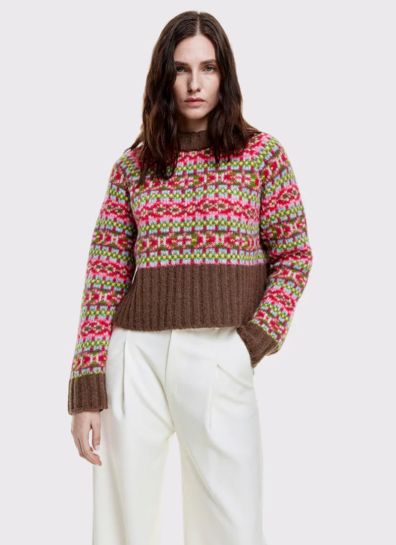 Smythe Cropped Crewneck Sweater