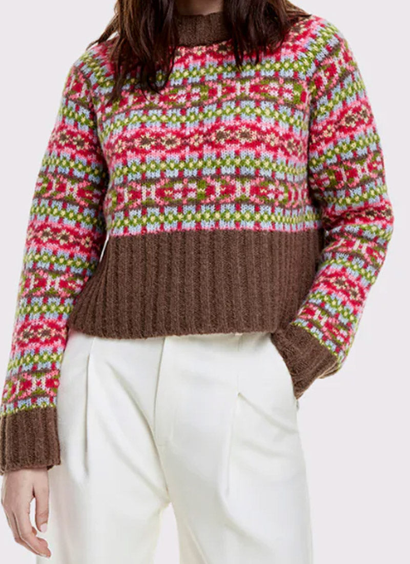 Smythe Cropped Crewneck Sweater