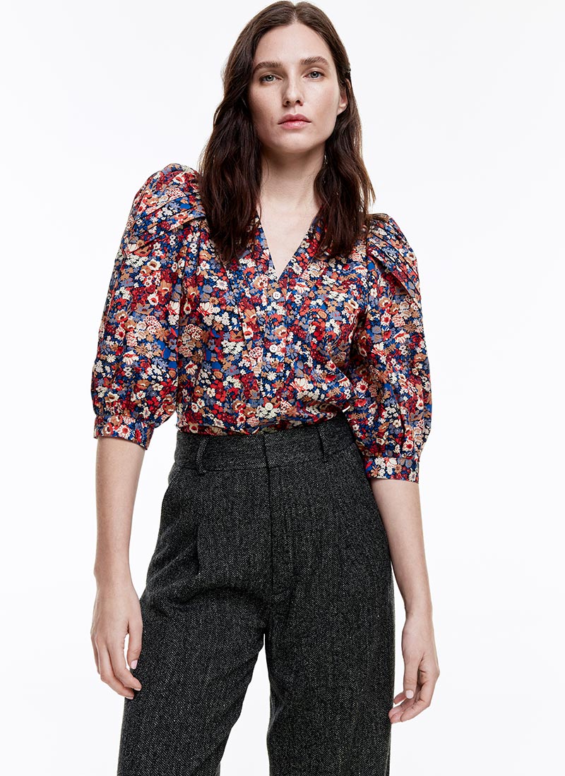 Smythe V-Neck Frontier Blouse