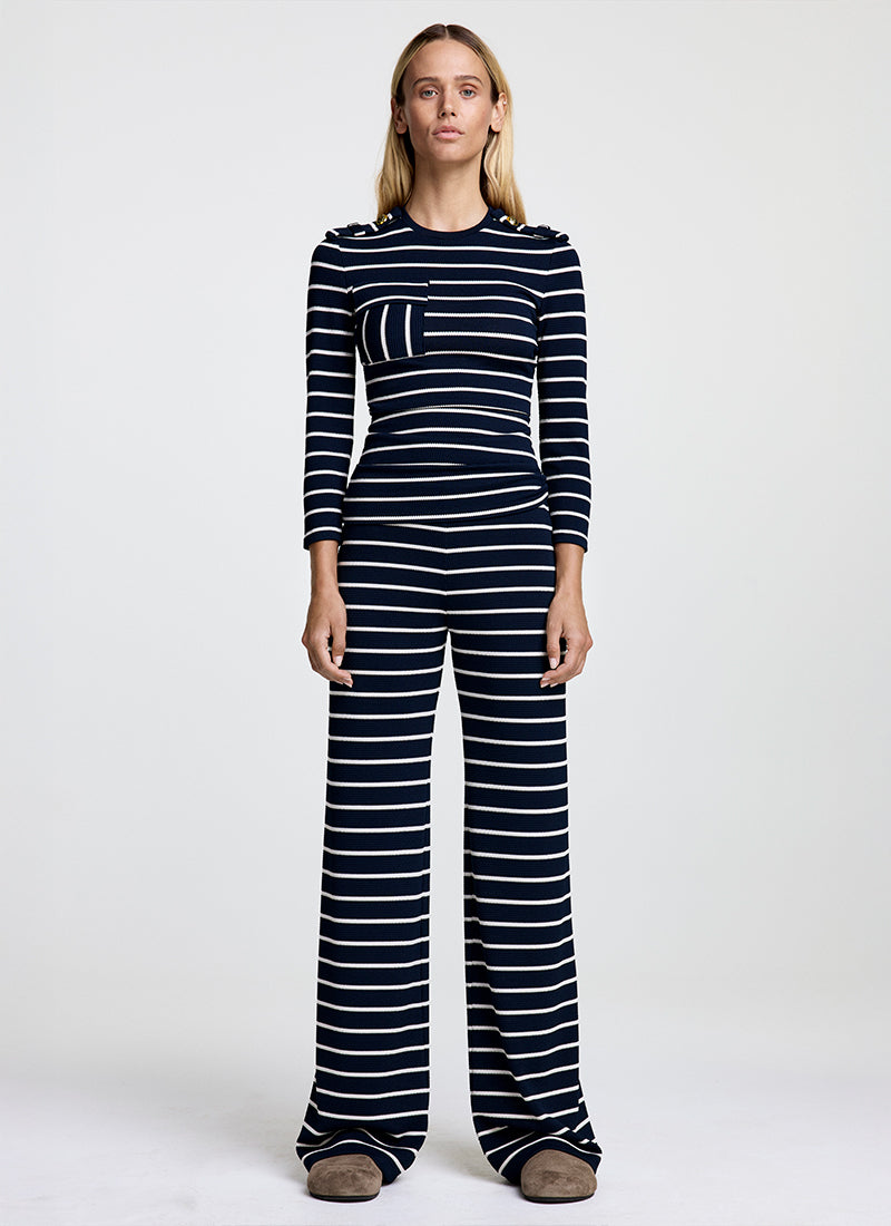 Smythe Nautical Knit Top