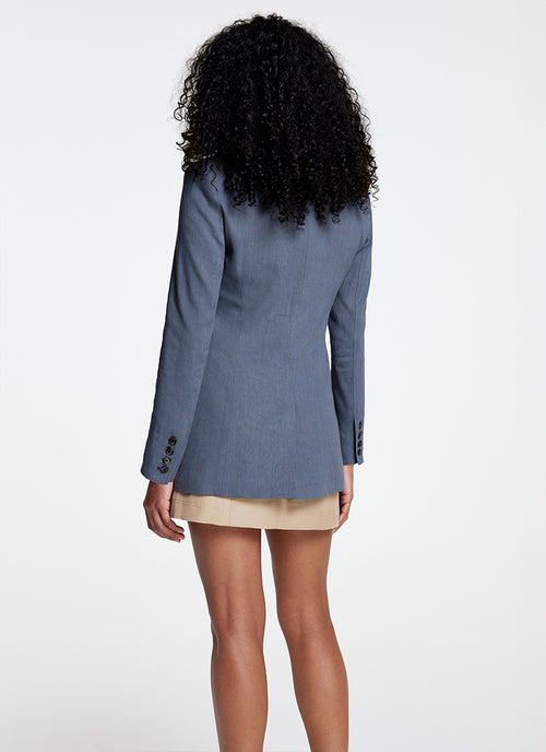 Smythe Patch Pocket Tailored Boyfriend Blazer